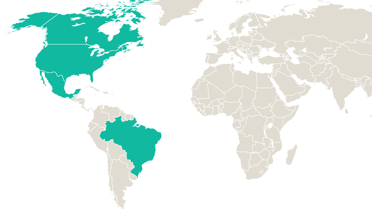 Americas map