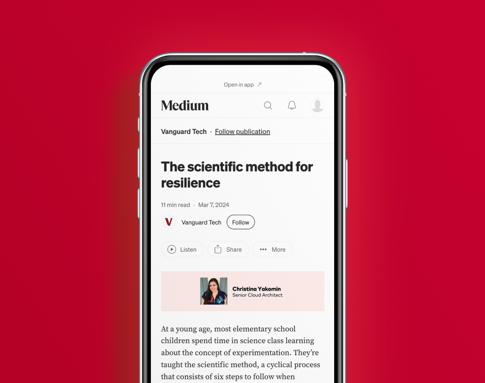 Medium page displayed on cell phone